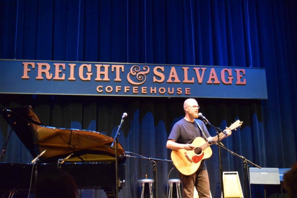 Holding forth at the beautiful Freight and Salvage in Berkeley.